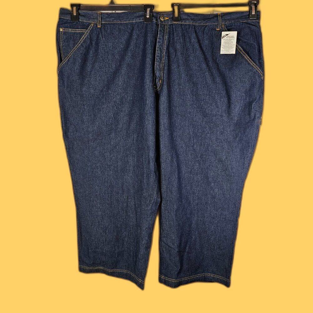 NWT Main Street Blues Women’s Carpenter Jeans Size 38WP Dark Wash Utility Pocket